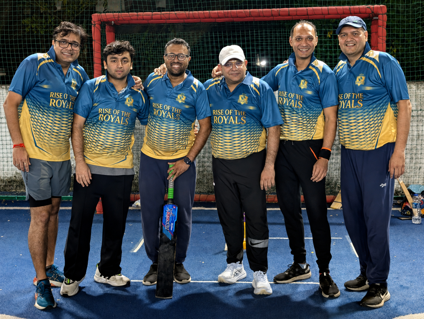 Entrepot Royals players together in the 2025 team kit
